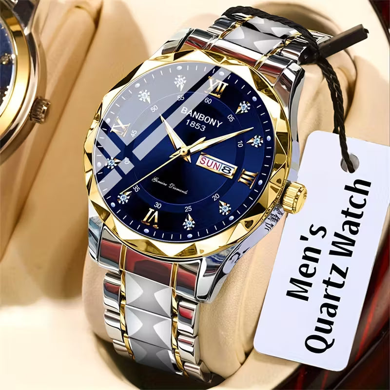 BANBONY 1853 Men’s Luxury Quartz Watch –