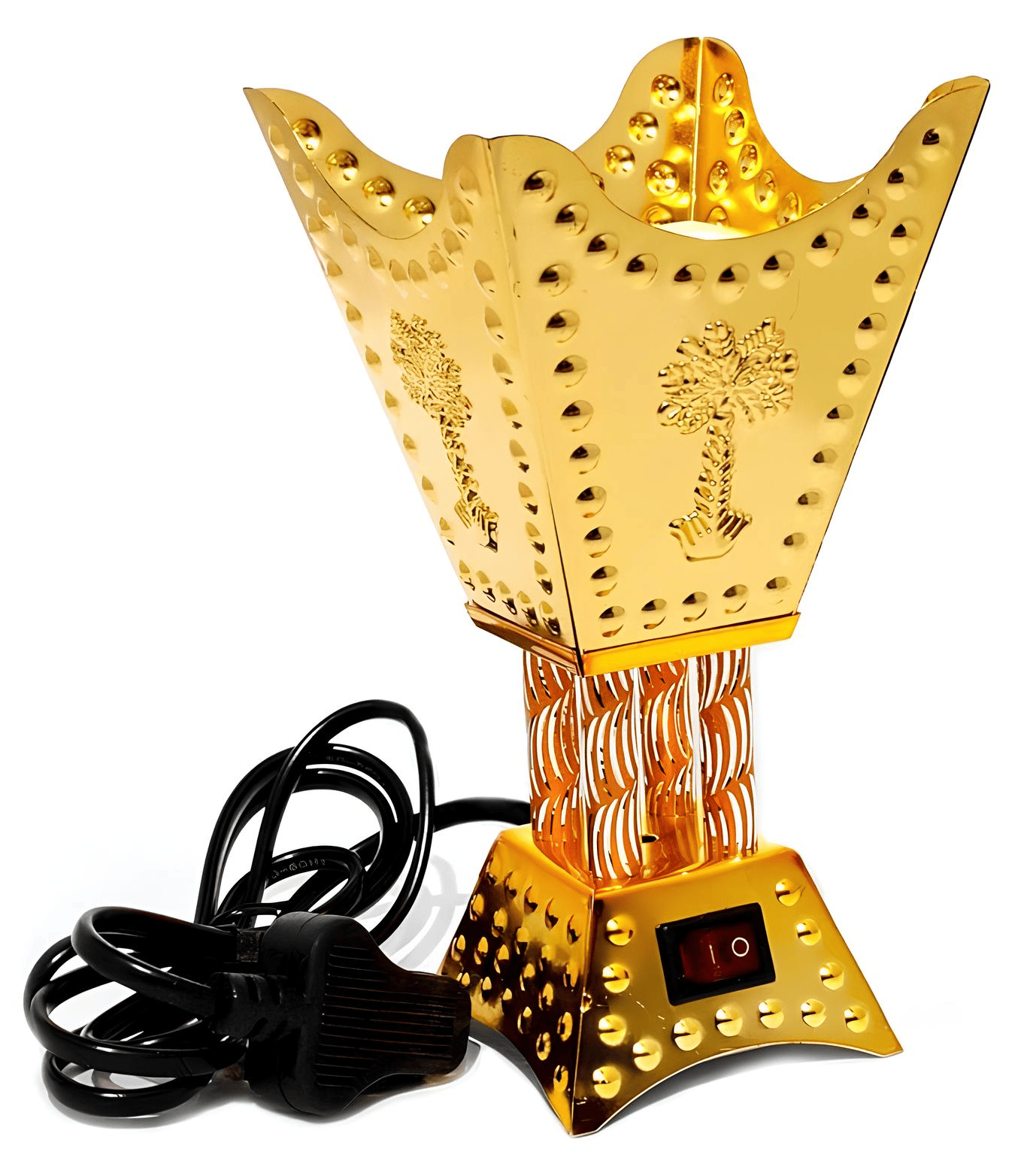 Black & Golden Royal Hourglass Electric Bakhoor Burner